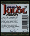 Three Hearts Jull Export III - Backlabel