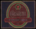 Carlskrona Export Beer - Frontlabel