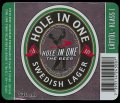 Hole in one Swedish Lager - Frontlabel