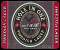 Hole in one Swedish Lager - Frontlabel