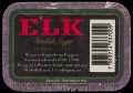 Elk Lager - Backlabel