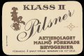 Pilsner Klass II - Frontlabel