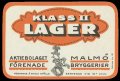 Lager Klass II - Frontlabel