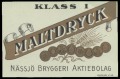 Maltdryck Klass I - Frontlabel