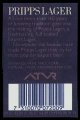 Pripps Lager - Backlabel with barcode