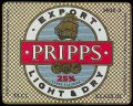 Pripps light and dry export - Frontlabel