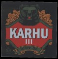 Karhu III - Frontlabel