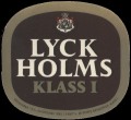 Lyckholms Klass I - Frontlabel