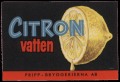 Citron Vatten - Frontlabel