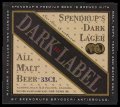 Dark Label III All Malt Beer - Frontlabel