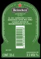 Heineken Lager Beer Premium Quality - Backlabel with barcode
