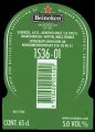 Heineken Lager Beer Premium Quality - Backlabel with barcode