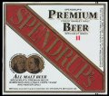 Spendrups Premium finest barley Malt beer specially aged Klass II - Frontlabel with barcode