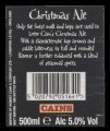 Christmas Ale - Backlabel