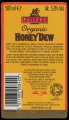 Organic Honey Dew - Backlabel
