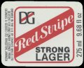 Red Stripe Strong Lager - Front Label