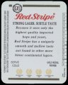 Red Stripe Strong Lager - Back Label