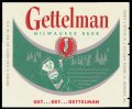 Gettelman Milwaukee Beer - Green Label