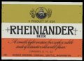 Rheinlander beer - A product of USA
