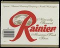 Naturally Brewed Rainier Mountain Fresh Beer