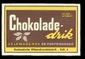 Chokolade drik - Firkantet Brystetiket