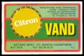 Citron vand - Brystetiket