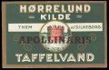 Apollinaris Taffelvand - Brystetiket