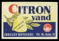 Citronvand - Brystetiket