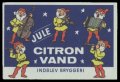 Jule citronvand - Brystetiket