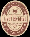 Lyst Hvidtl - Brun Baggrund - Brystetiket