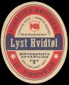 Lyst Hvidt�l - M�rk R�d Baggrund - Brystetiket