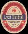 Lyst Hvidtl - Mrk Rd Baggrund - Brystetiket