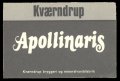 Apollinaris - Brystetiket