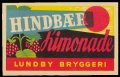 Hindbr Limonade - Brystetiket