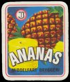 Ananas - Brystetiket