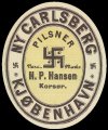 Pilsner - aftapperetiket H. P. Hansen Korsr