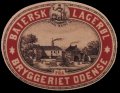 Baiersk lagerl fra Bryggeriet Odense - Motiv: bryggeriet Odense