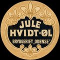 Julehvidtl - rund etiket