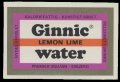Ginnic water Lemon Lime - Brystetiket