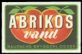 Abrikos vand - Brystetiket