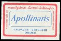 Apollinaris - Brystetiket