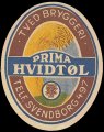 Prima hvidtl - Oval Brystetiket