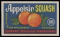 Appelsin Squash - Brystetiket