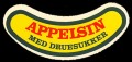 Appelsin med druesukker - halsetiket