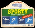 Sporty med druesukker - brystetiket